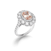 3.09ct-Oval-Padparadscha-Sapphire-and-Diamond-1735-Double-Cluster-Ring-In-Platinum