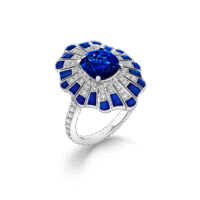 3.64ct-Cushion-Cut-Sapphire-Diamond-and-Lapis-Lazuli-Ring-In-18ct-White-Gold