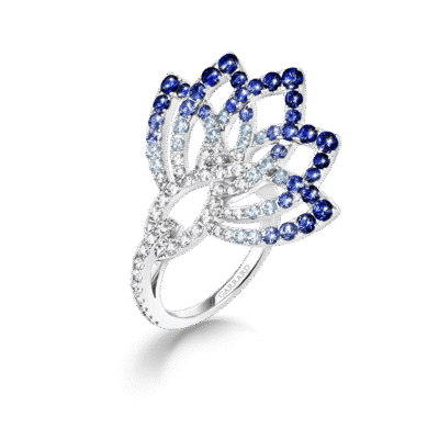 Garrard-Lotus-Jewellery-Collection-Lotus-Flower-Blue-Sapphire-and-and-Diamond-Ring-in-18K-White-Gold