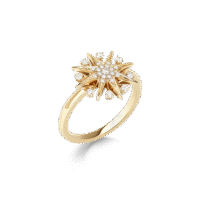 Starlight Mini Icons Diamond Ring In 18ct Yellow Gold