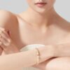 Fanfare Symphony Diamond and Golden Mother of Pearl Bangle