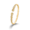 Fanfare Symphony Diamond and Golden Mother of Pearl Bangle